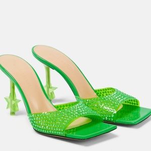 MACH & MACH Bright Green Heels